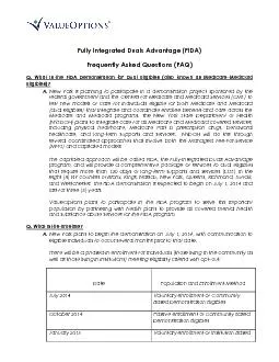 Fully Integrated Duals Advantage (FIDA)