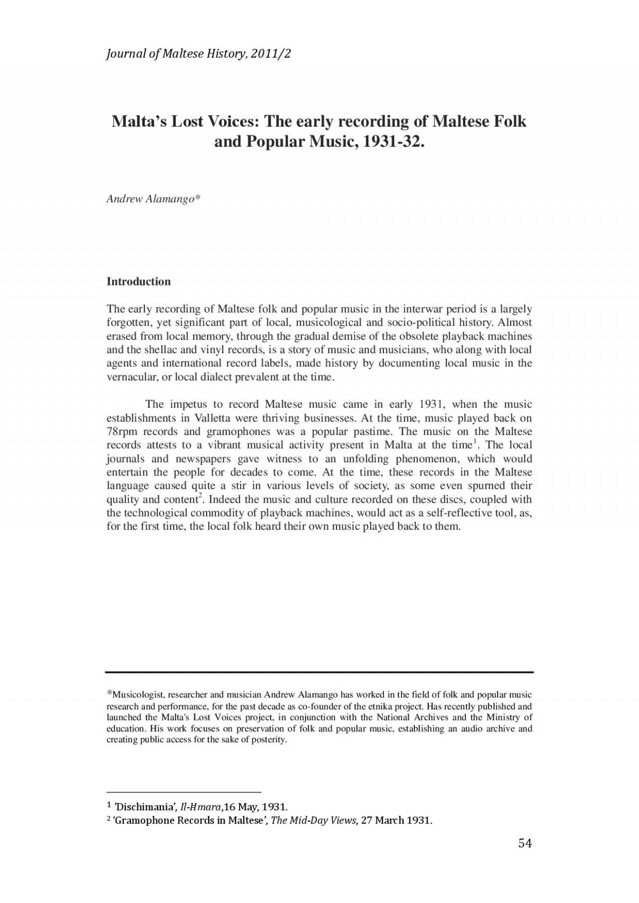 PDF-Journal of Maltese History, 2011/2