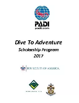 Dive To AdventureScholarship Program