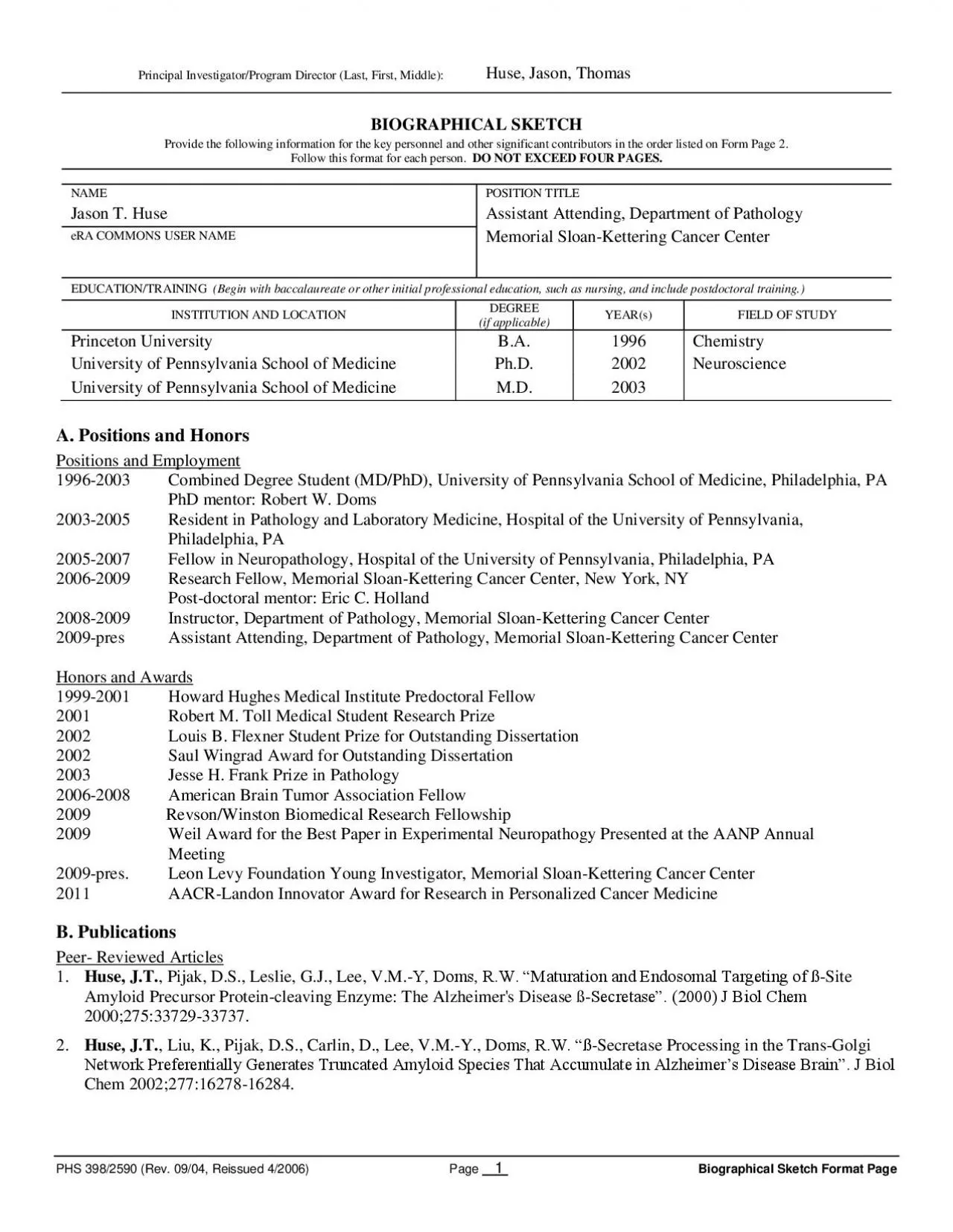 PDF-PHS 398/2590 (Rev. 09/04, Reissued 4/2006)