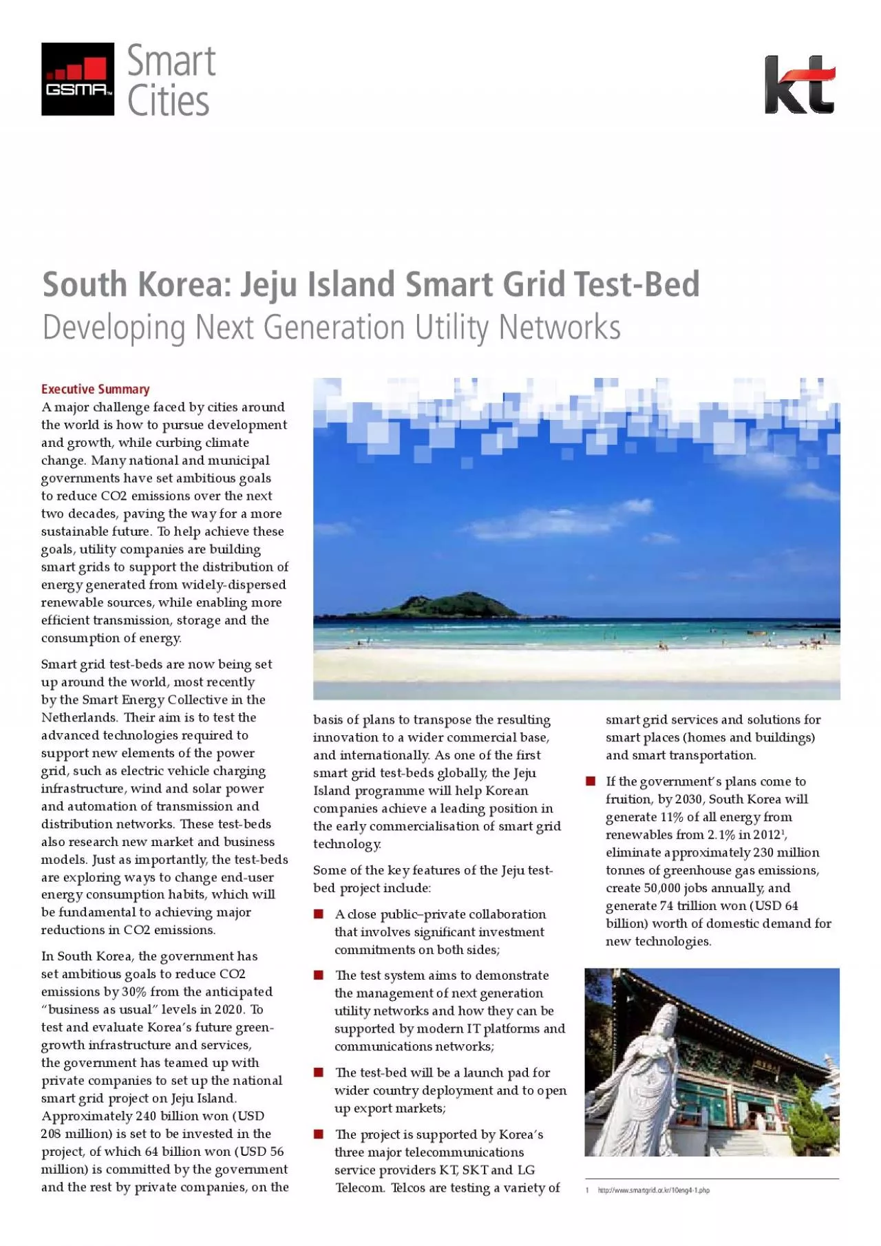 PDF-South Korea: Jeju Island Smart Grid Test-Bed Developing Next Generatio