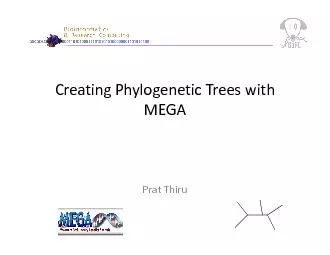 CreatingPhylogeneticTreesMEGAPratThiru