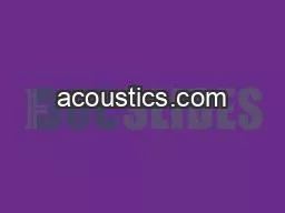 acoustics.com
