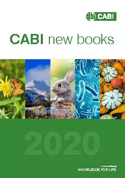 CABI new books