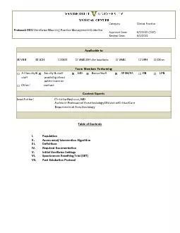 BICU Ventilator Weaning Practice Management Guideline