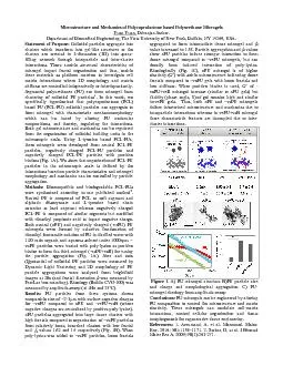 Microstructure and Mechanics of Polycaprolactone based Polyurethane Mi