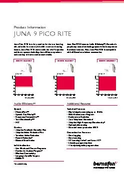 PDF-Juna Pico RITE is a tiny receiver-in-the-ear hearing aid, suitable for