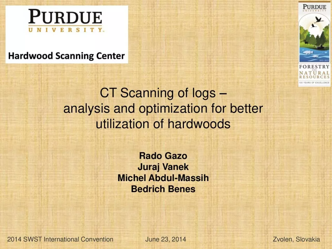 PDF-CT Scanning of logs