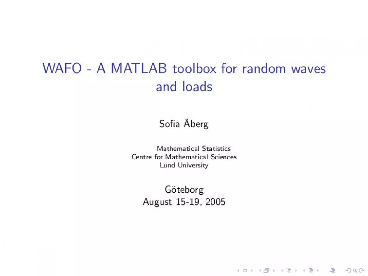 PDF-WAFO-AMATLABtoolboxforrandomwavesandloads