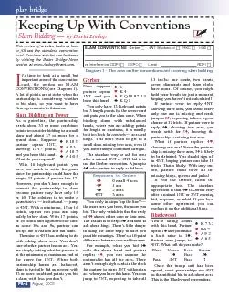 This series of articles looks at howto fill out the standard conventio