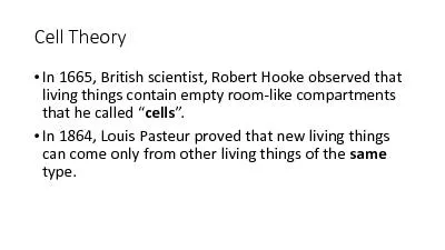 In 1665, British scientist, Robert Hooke observed that