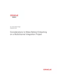 An Oracle White Paper February  Consider ations to Mak