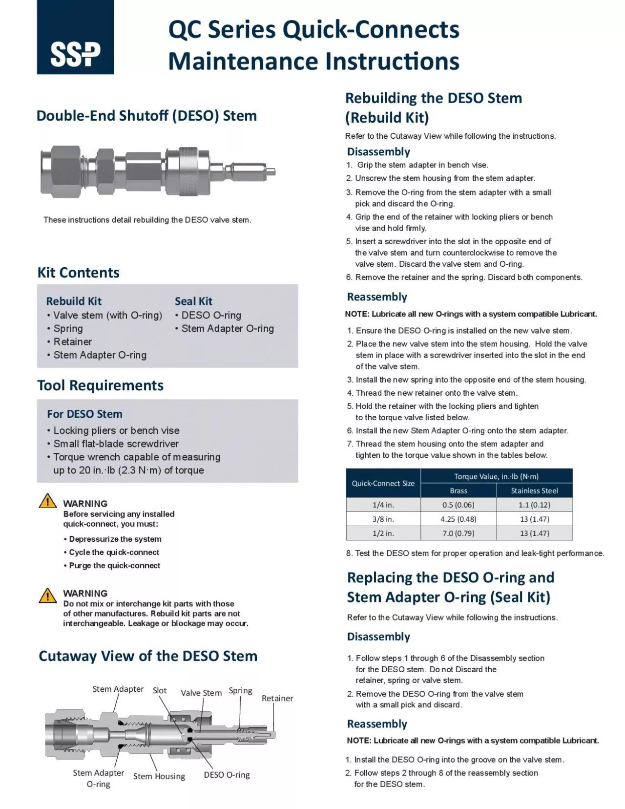 PDF-1. Follow steps 1 through 6 of the Disassembly