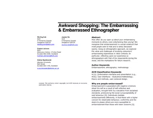 Awkward hopping The Embarrassing Embarrassed Ethnograp