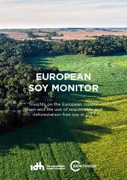 SOY MONITORInsights on the European supply chain and the use of respon