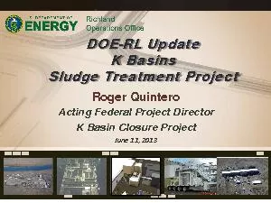 DOERL UpdateK Basins Sludge Treatment ProjectRoger QuinteroActing Fede