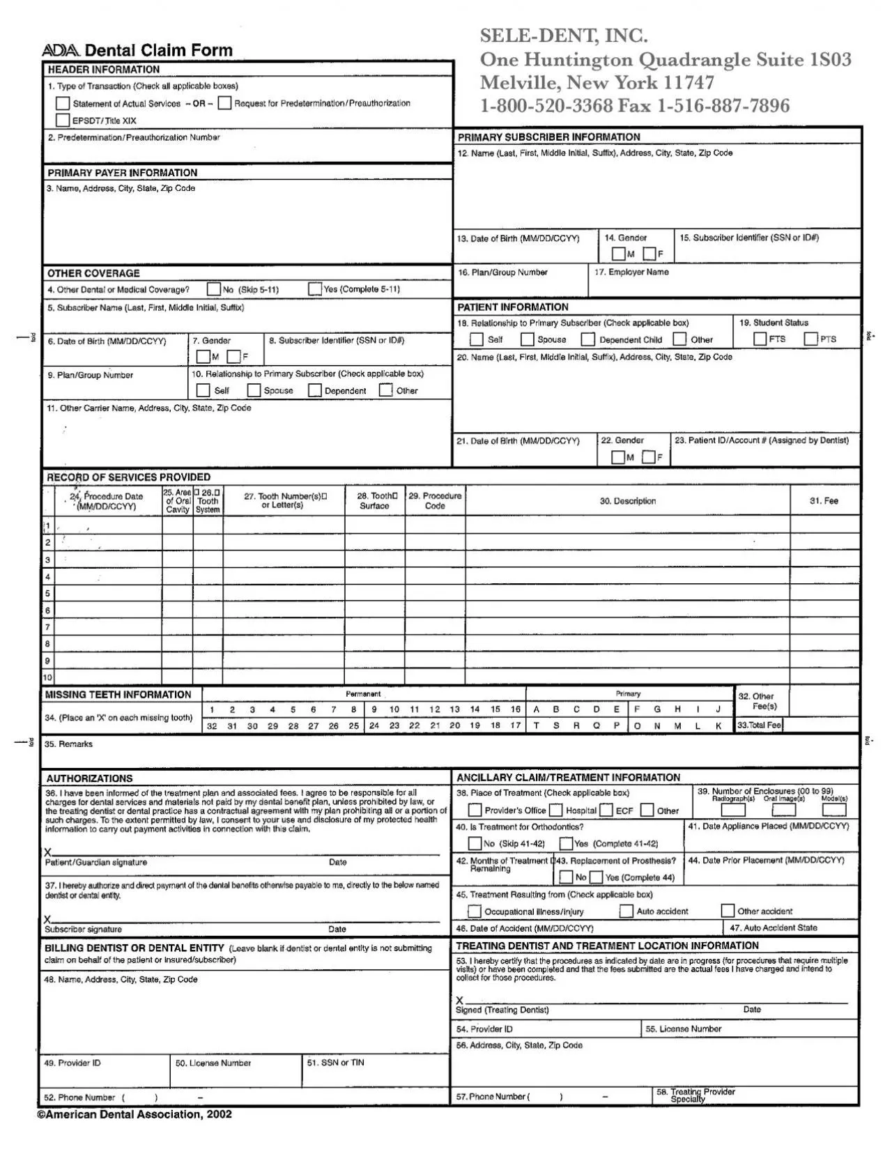 PDF-SELE-DENT, INC.