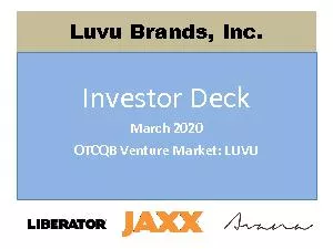 Luvu Brands, Inc.