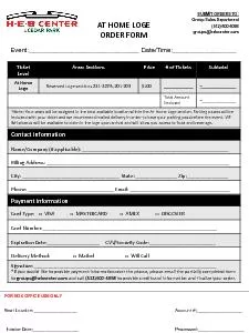 AT HOME LOGE ORDER FORM