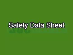 Safety Data Sheet