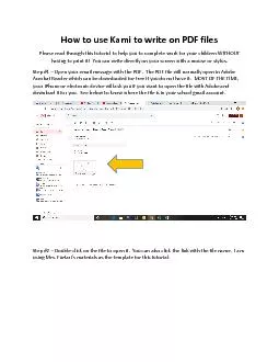 PDF-How to use Kami to write on PDF files