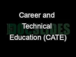 Career and Technical Education (CATE)