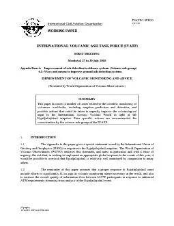 (6 pages)   IVATF.1.WP.020.6.en.doc  INTERNATIONAL VOLCANIC ASH TASK F