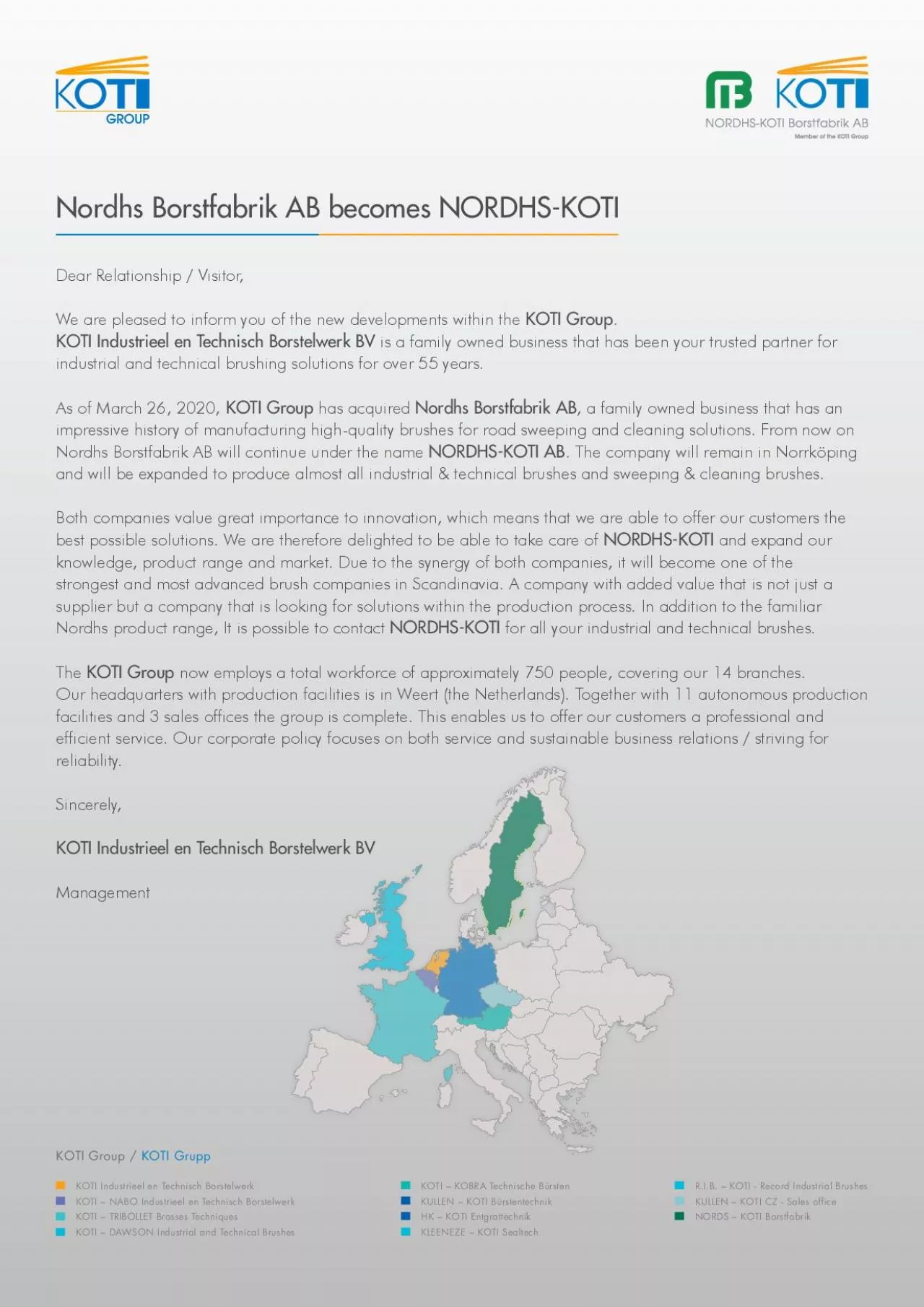 PDF-Nordhs Borstfabrik AB becomes NORDHS-KOTI