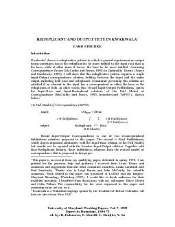 shows a reduplicative pattern in which a general requirement on forms