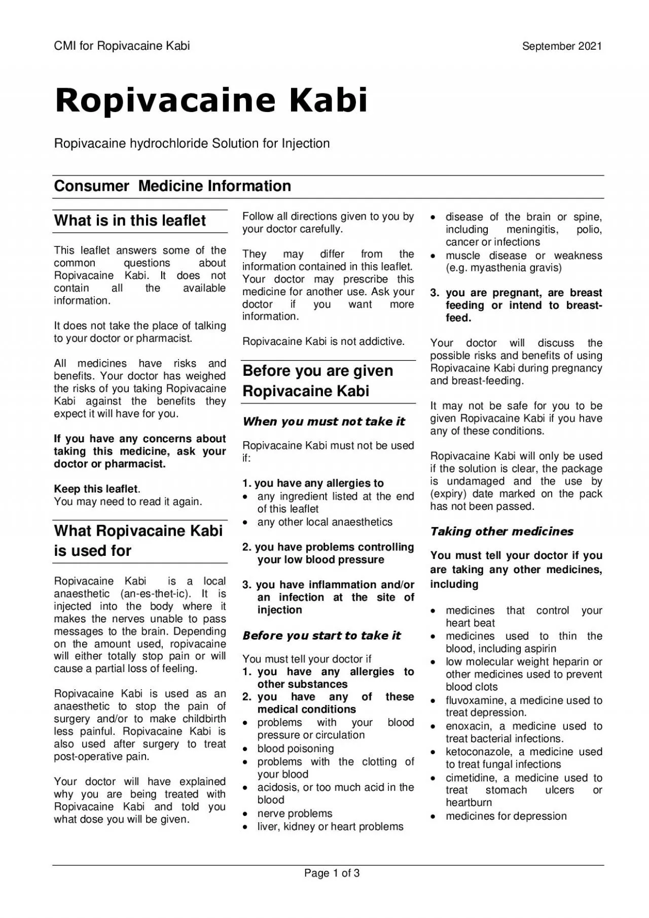 PDF-Ropivacaine Kabi