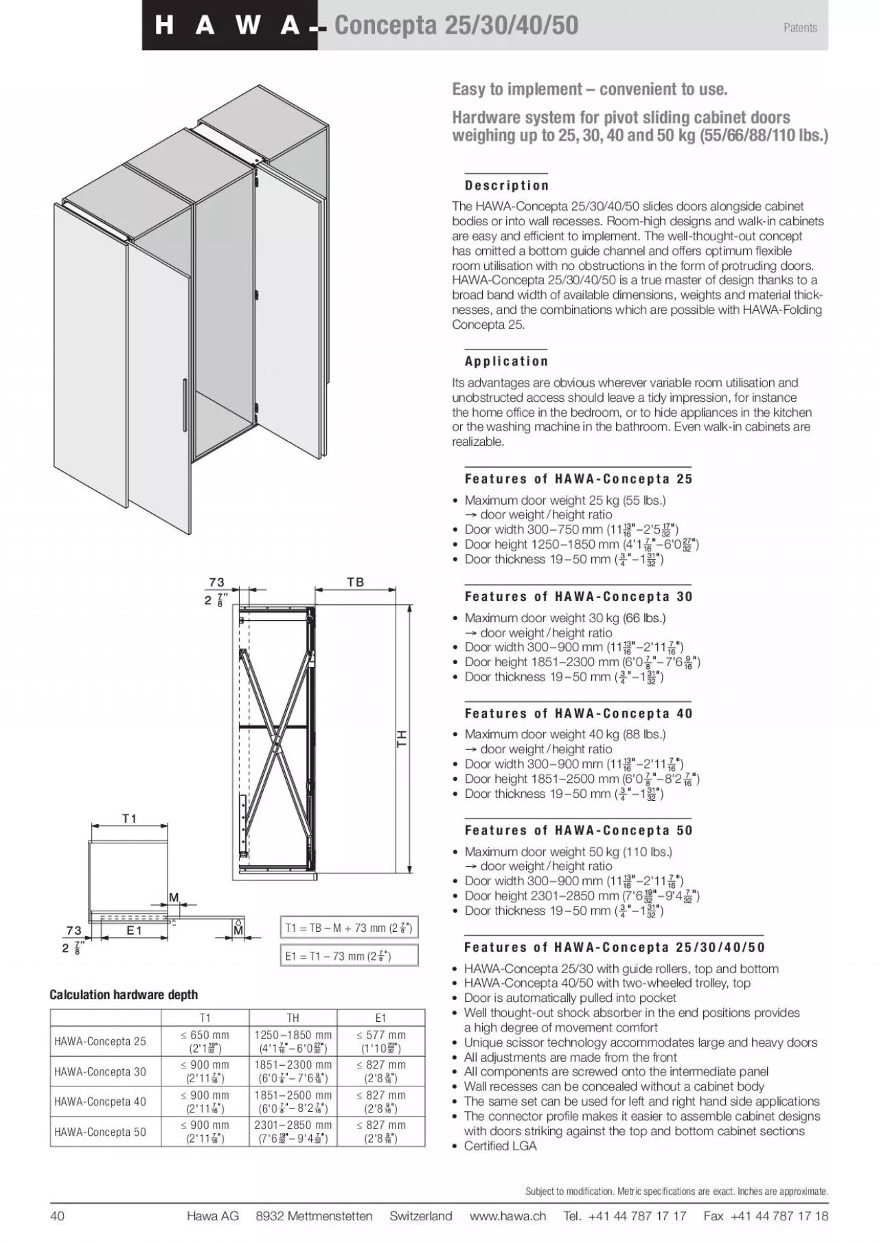 PDF-Subject to modication. Metric specications are exact. Inches