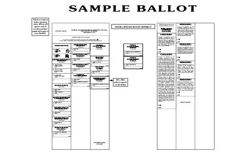 ABSENTEEBALLOT STYLE-3INSTRUCTIONS TO THE VOTERTO VOTE YOU MUST BLACKE