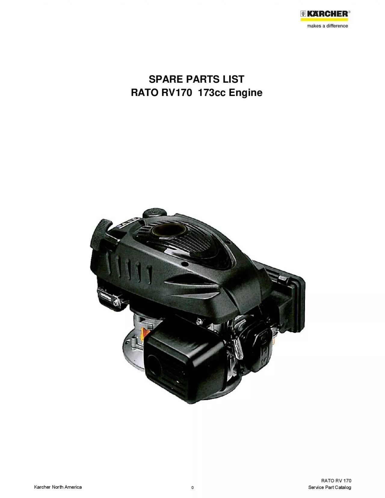 PDF-SPARE PARTS LISTRATO RV170 173cc Engine