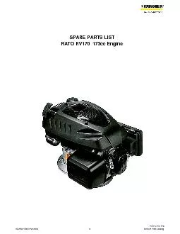 SPARE PARTS LISTRATO RV170  173cc Engine