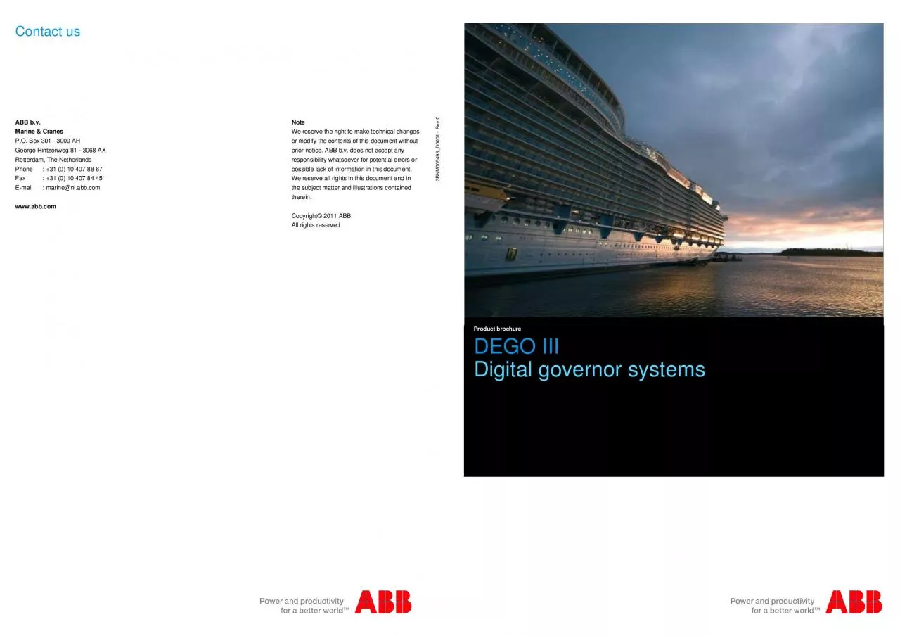 PDF-ABB b.v. Marine & Cranes P.O. Box 301 - 3000 AH George Hintzenweg 81 -