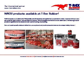 WAGU products available at T-Rex Rubber!