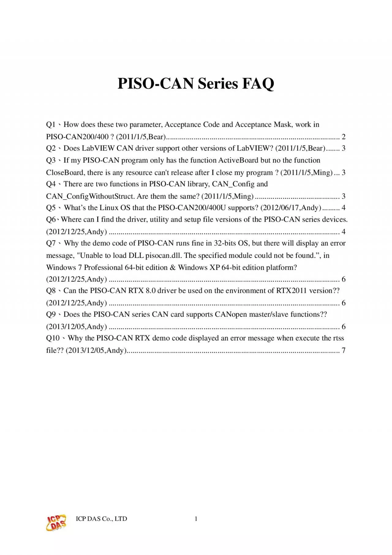 PDF-PISO-CAN Series FAQ How does these two parameter, Acceptance Code and