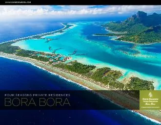 Four Seasons vrivate Residences, Bora Bora are not owned, developed or