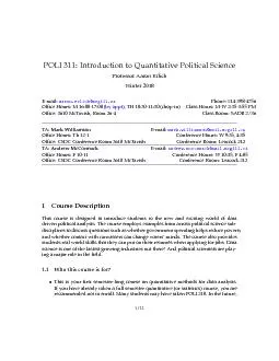 PDF-POLI311:IntroductiontoQuantitativePoliticalScienceProfessorAaronErlich