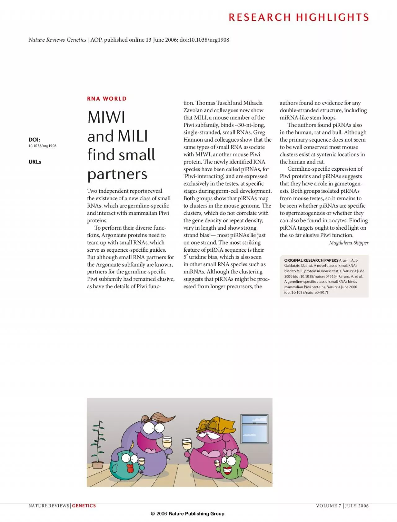 PDF-MIWI and MILI find small partnersTwo independent reports reveal the ex