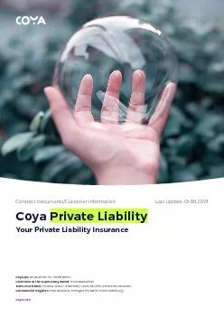 Private Liability Insurance