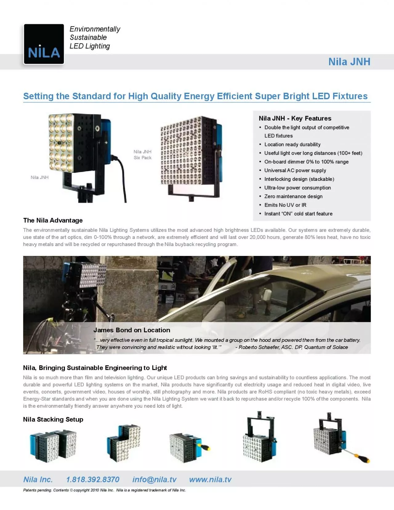 PDF-Single-color, high brightness LEDs 5800°K “Daylight” or 3400°K