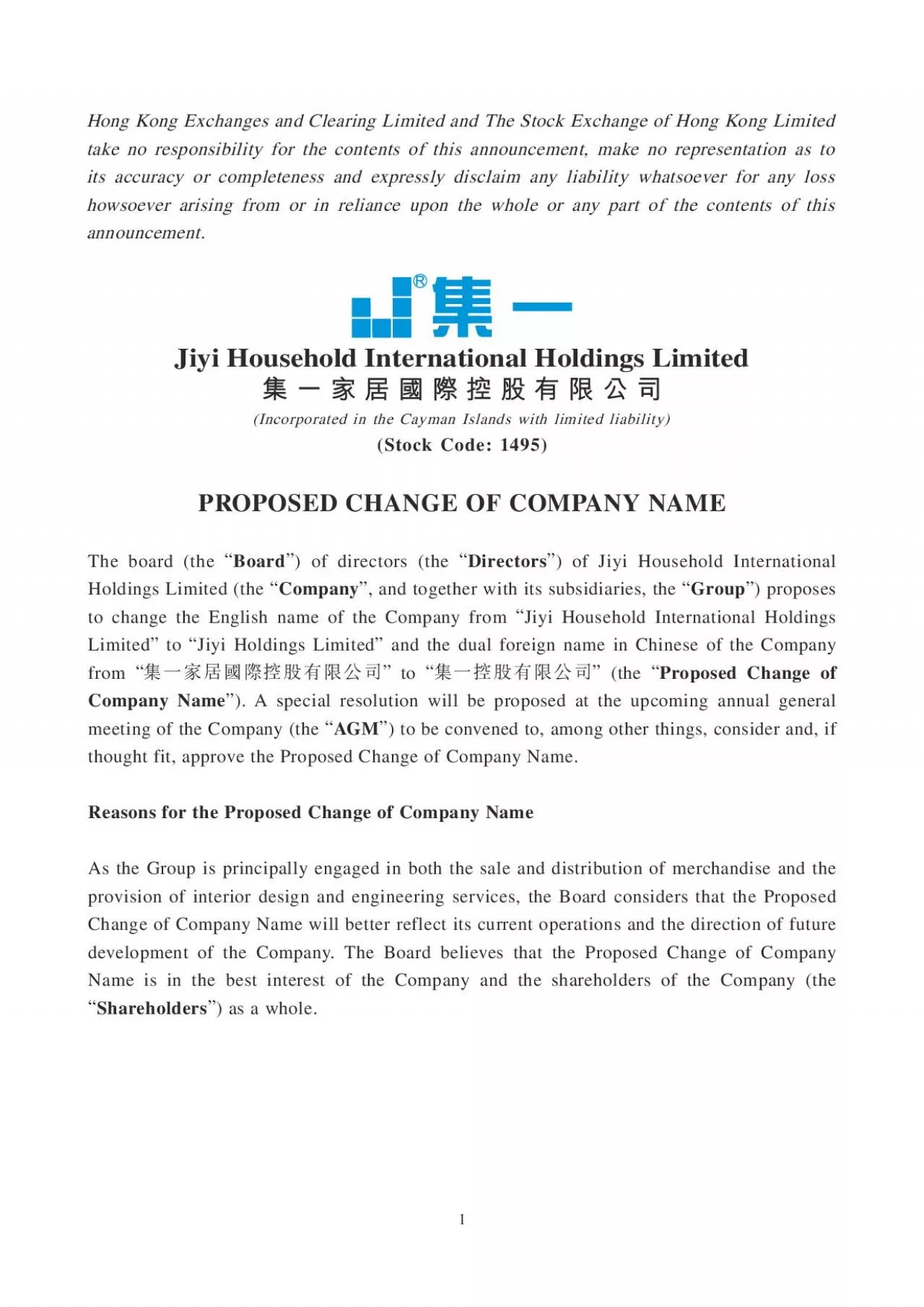 PDF-Upon the Proposed Change of Company Name becoming effective, all new s