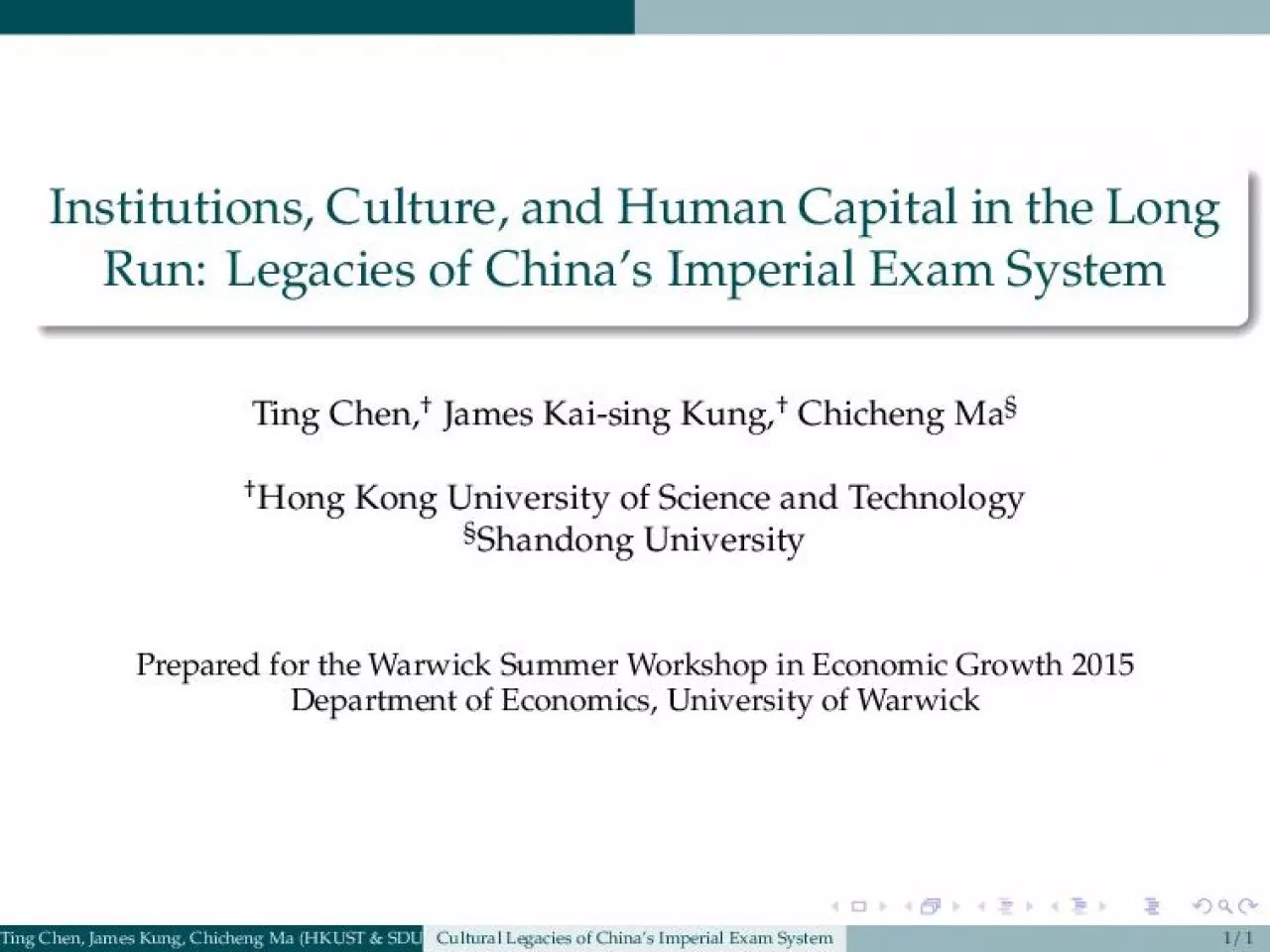 PDF-Institutions,Culture,andHumanCapitalintheLongRun:LegaciesofChina'sImpe