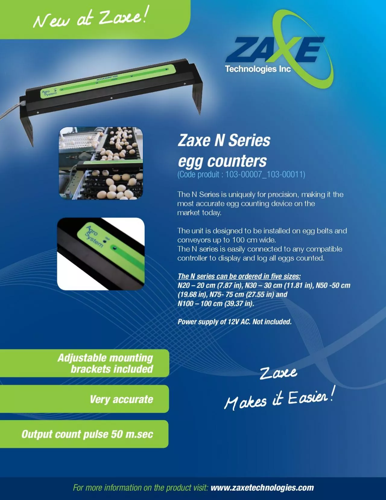 PDF-For more information on the product visit:www.zaxetechnologies.comZaxe