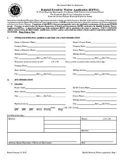 Revised January 18, 2002Rainfall Erosivity Waiver Application, Page 1