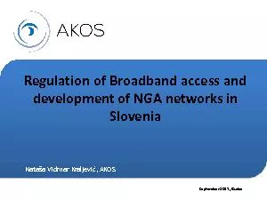 Regulation of Broadband access and