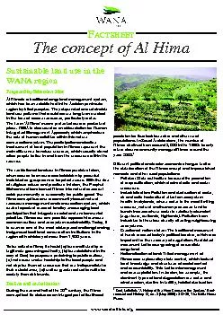 The concept of Al Hima