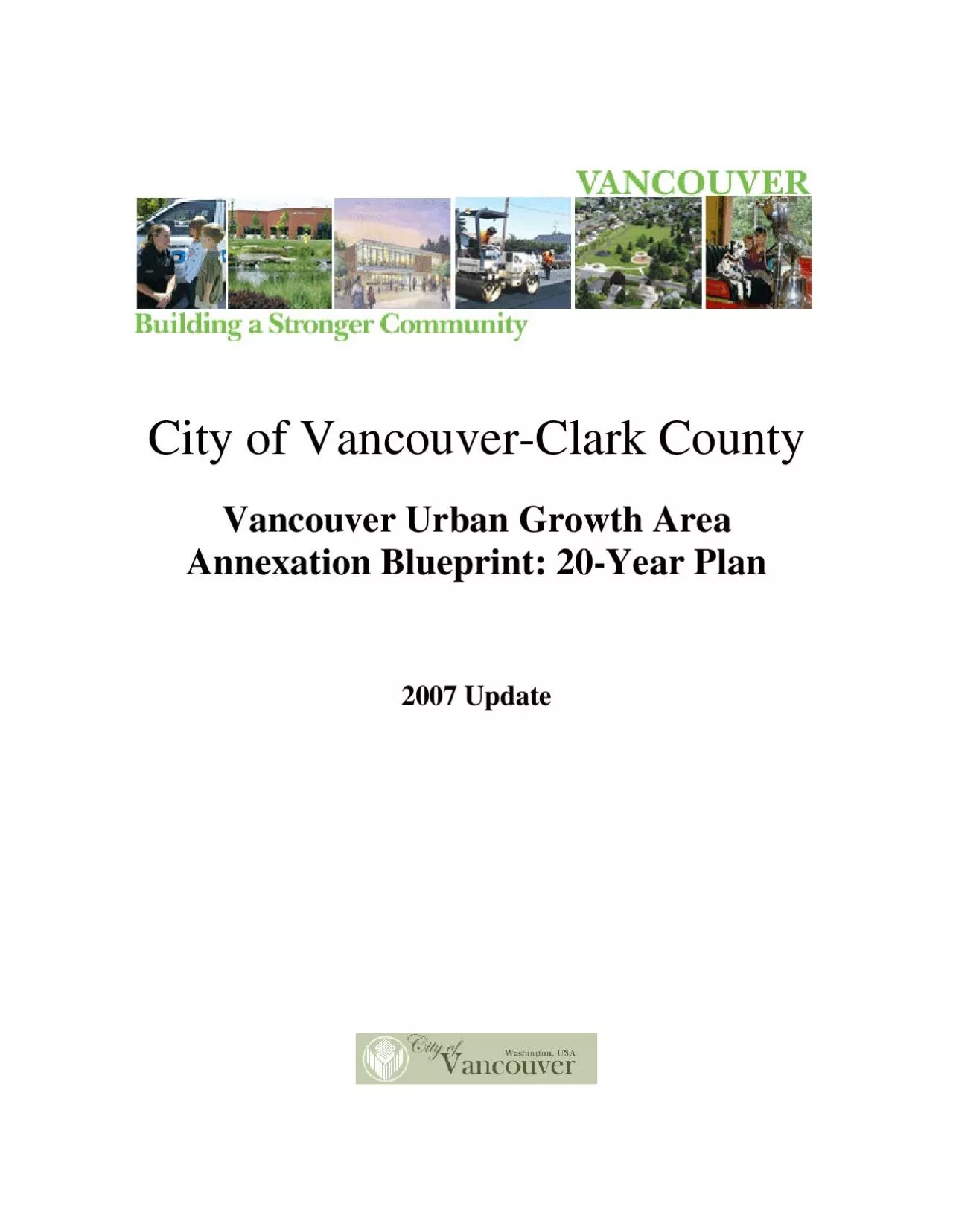 PDF-City of Vancouver-Clark County Vancouver Urban Growth Area Annexati