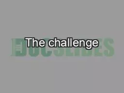 The challenge